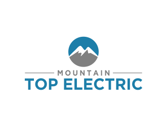 Mountain Top Electric  logo design by MUNAROH