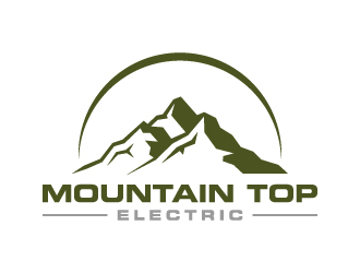 Mountain Top Electric  logo design by cybil