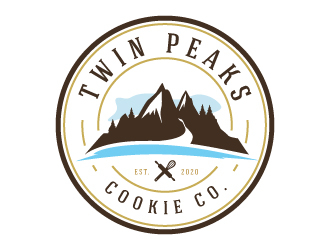 Twin Peaks Cookie Co.  Logo Design