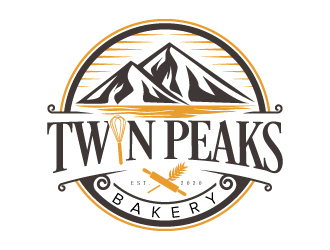 Twin Peaks Cookie Co.  logo design by jaize