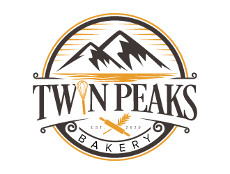 Twin Peaks Cookie Co.  logo design by jaize