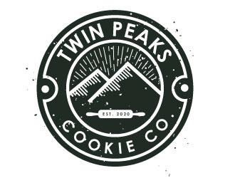 Twin Peaks Cookie Co.  logo design by REDCROW
