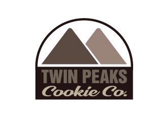 Twin Peaks Cookie Co.  logo design by Marianne