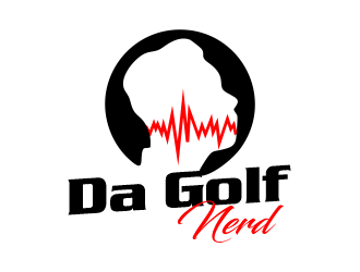 da golf nerd logo design by Gwerth