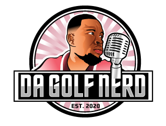 da golf nerd logo design by LucidSketch