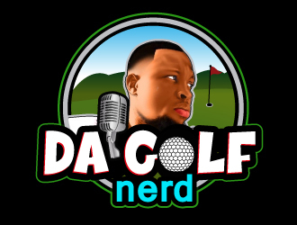 da golf nerd logo design by Suvendu