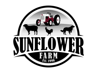 Sunflower Farm  logo design by Kruger
