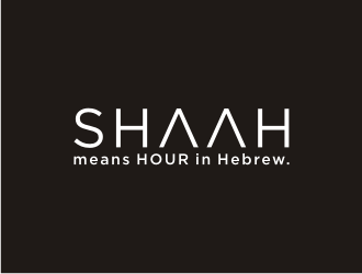 SHAAH means HOUR in Hebrew. logo design by Artomoro