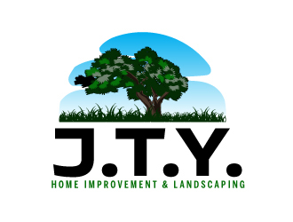 J.T.Y. Home Improvement & Landscaping logo design by ElonStark