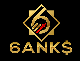 Ken/6anks or 6anks  logo design by DreamLogoDesign