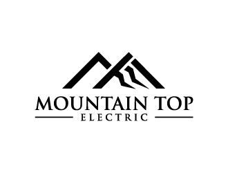 Mountain Top Electric  logo design by jonggol