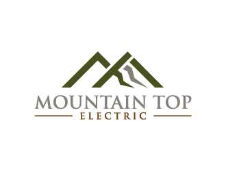 Mountain Top Electric  logo design by jonggol