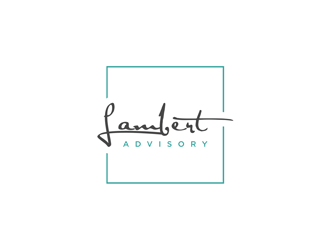 Lambert Advisory, LLC. logo design by alby