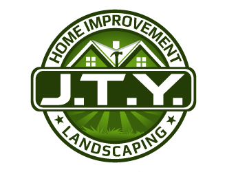 J.T.Y. Home Improvement &amp; Landscaping logo design by LucidSketch