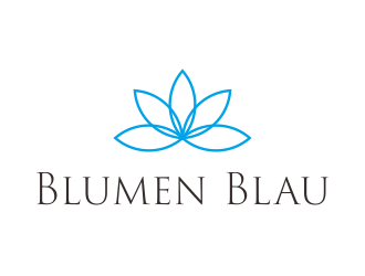 Blumen Blau logo design by kevlogo