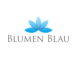 Blumen Blau logo design by kevlogo