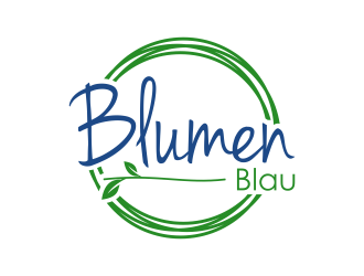 Blumen Blau logo design by BlessedArt