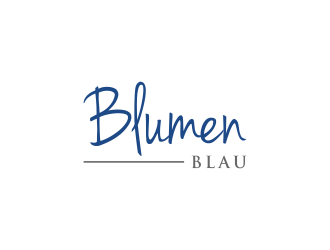 Blumen Blau logo design by haidar