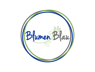 Blumen Blau logo design by glasslogo
