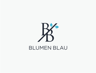 Blumen Blau logo design by Susanti