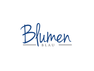 Blumen Blau logo design by kimora