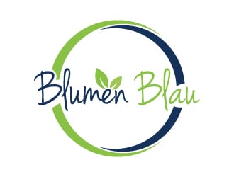 Blumen Blau logo design by Mirza