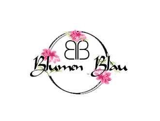 Blumen Blau logo design by bougalla005
