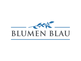 Blumen Blau logo design by GassPoll