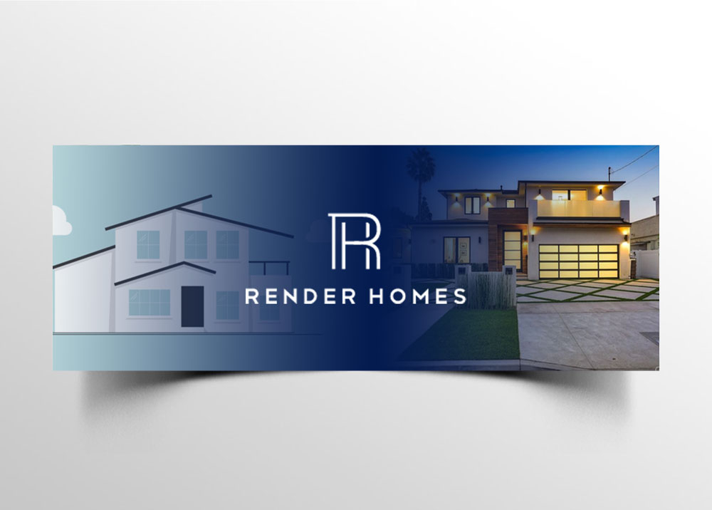 Render Homes logo design by Boomstudioz