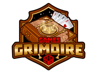 Games Grimoire logo design by DreamLogoDesign