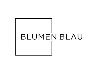 Blumen Blau logo design by vostre