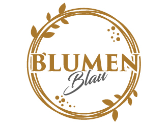 Blumen Blau logo design by ElonStark