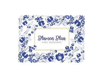 Blumen Blau logo design by aika