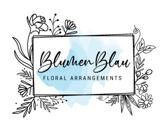 Blumen Blau logo design by jaize