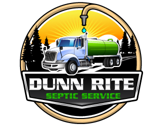 Dunn Rite Septic Service logo design by Suvendu