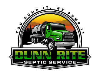 Dunn Rite Septic Service logo design by daywalker