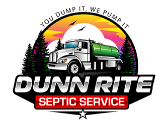 Dunn Rite Septic Service logo design by DreamLogoDesign