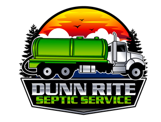 Dunn Rite Septic Service logo design by DreamLogoDesign