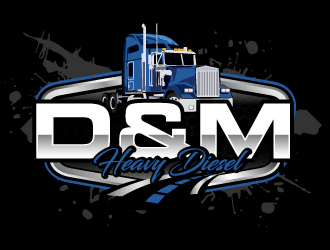 D&M Heavy Diesel logo design by ElonStark