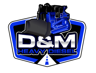 D&M Heavy Diesel logo design by Suvendu