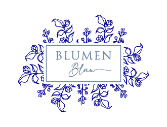 Blumen Blau logo design by cybil