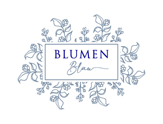 Blumen Blau logo design by cybil