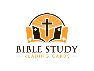 Bible Study Reading Cards logo design by pencilhand