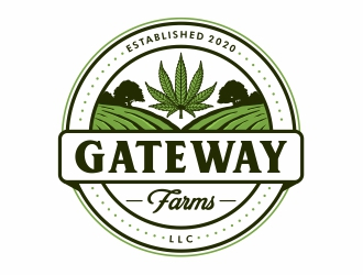 Gateway Farms LLC logo design by Mardhi