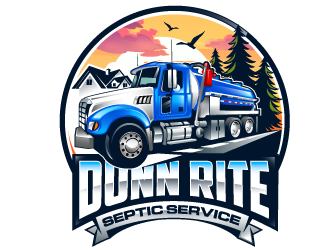 Dunn Rite Septic Service logo design by Suvendu