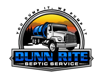 Dunn Rite Septic Service logo design by daywalker