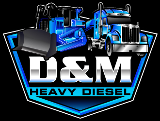 D&M Heavy Diesel logo design by Suvendu