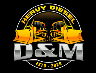 D&M Heavy Diesel logo design by DreamLogoDesign