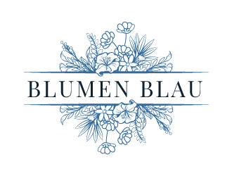 Blumen Blau logo design by iamjason