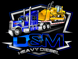 D&M Heavy Diesel logo design by Suvendu
